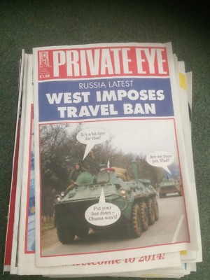 PRIVATE EYE 1362 - 21 Mar - 3 Apr 2014 - RUSSIA LATEST WEST IMPOSES TRAVEL BAN