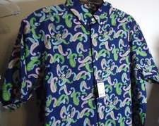 New Daniel Cremieux Paisley Navy Blue Green Pink Oxford Shirt XT Tall Man 89