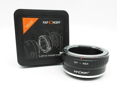 K&F CONCEPT Adattatore K&F C/Y-NEX per obiettivo Contax Yashica su fotocamera Sony NEX E Mount