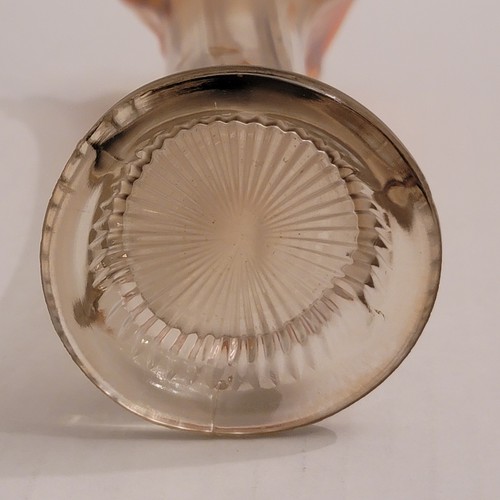 Vintage Swung Glass Vase Imperial Opalescent Marigold Carnival Glass 9" Tall - Picture 8 of 9