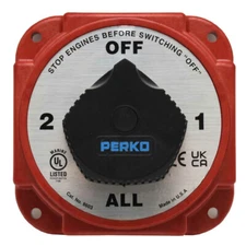 Perko Boat Heavy Duty Battery Selector Switch 8603DP | 380A 4 Position