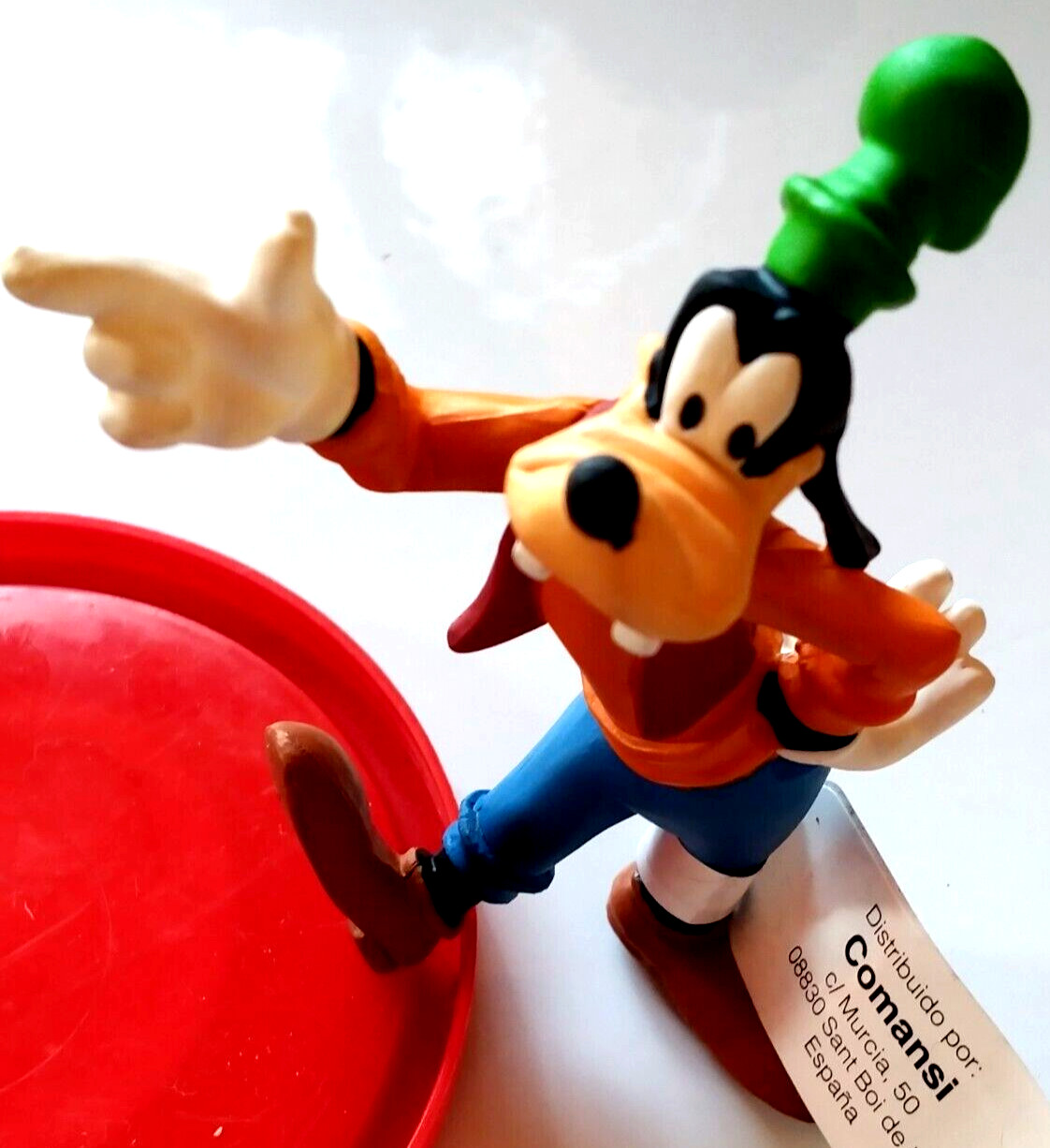 Thumbnail - Goofy Figur - Wegweiser - Stehend Ca. 8 Cm Kunststoff Marke: Bully Neu