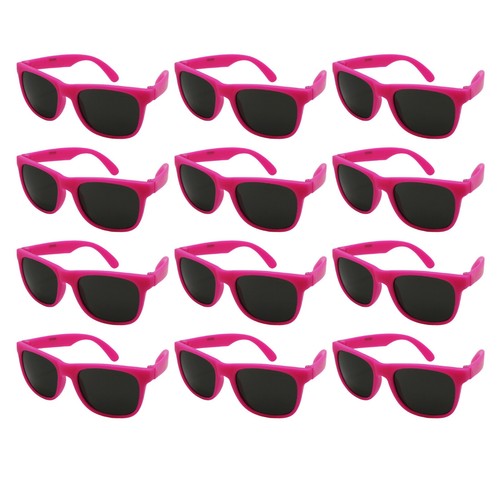 12 Pack Kids Size Neon Sunglasses w/CPSIA certified-Lead(Pb) Content Free 9402R - Picture 20 of 25