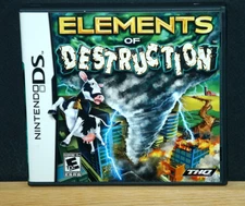 ELEMENTS OF DESTRUCTION  DS CASE AND MANUAL ONLY  NO GAME (Nintendo DS )