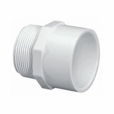 Thrifco 4 Inch Male Thread x Slip PVC Adapter SCH 40 - 8113212