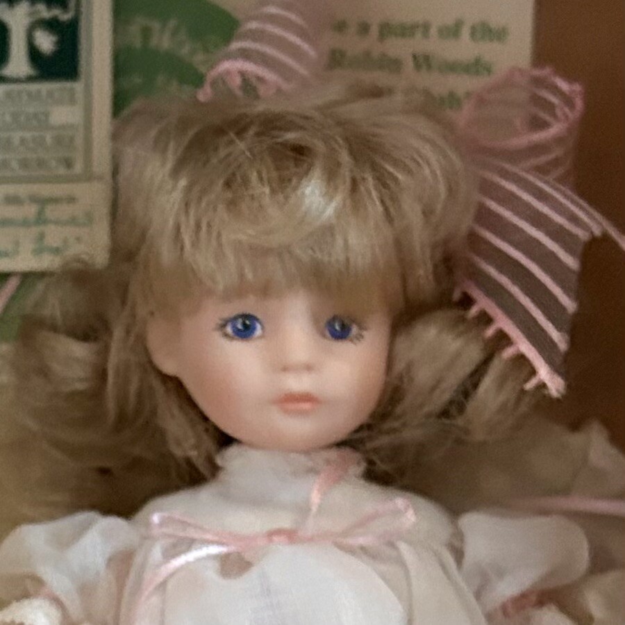 *VTG Robin Woods Emmine, 8&rdquo; Vinyl Doll In Original Outfit & Box*