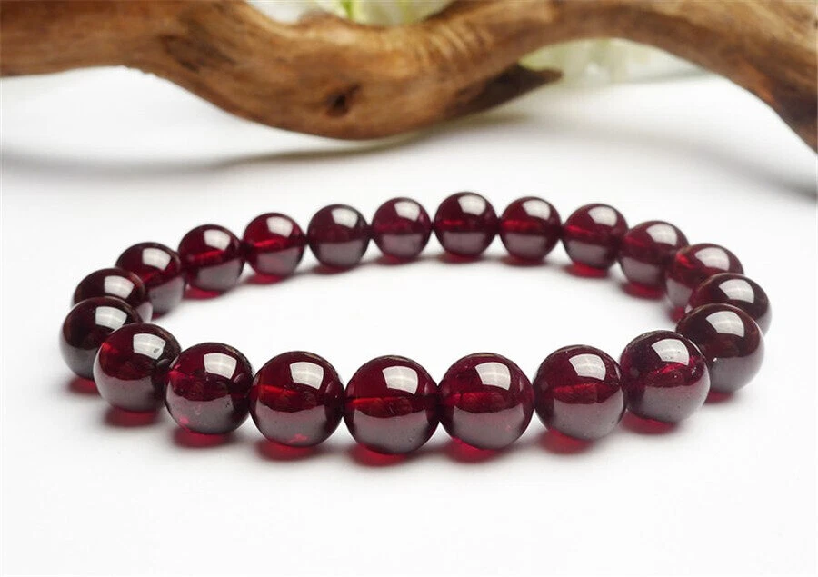 Garnet crystal bracelet clearance