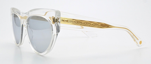 DITA Sonnenbrille Braindancer DTS525-58-03 CLR Transparent Gold Cat Eye Luxus M - Picture 6 of 15