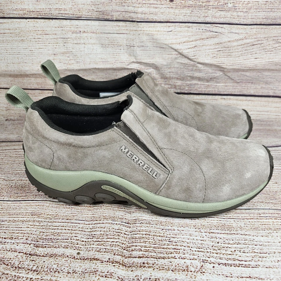 Zapatos sin cordones Merrell Jungle Moc para mujer 11 GRIS gamuza verde azulado J002266 Foto 2 de 4