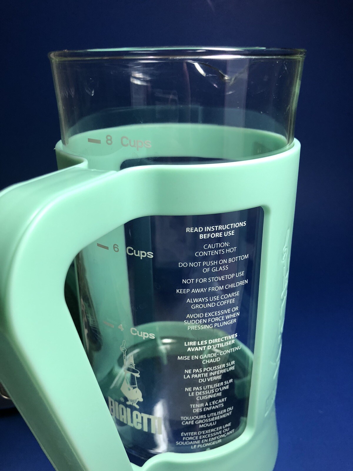 Bialetti French Press | 8 Cup | Teal 