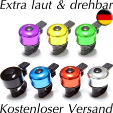 Mini Fahrradglocke Klingel Fahrradklingel Kompaktglocke BLAU SCHWARZ laut