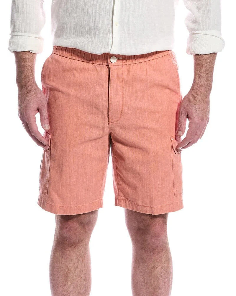 $110 Tommy Bahama Men's Linen Blend Cargo Short, Canyon, Medium