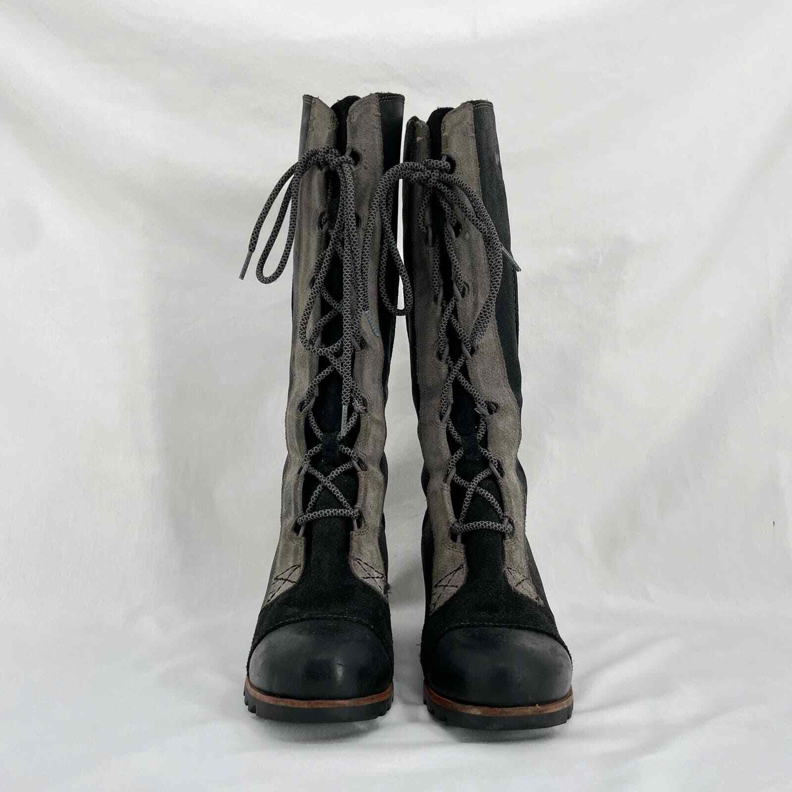 Sorel Cate The Great Tall Hidden Wedge Black Grey… - image 3