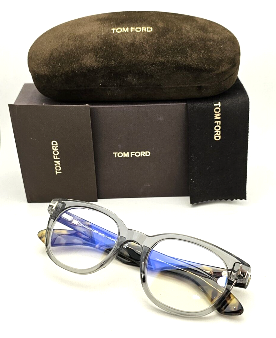 New Tom Ford Reading Glasses TF 5807-B 020 50-21 145 Grey Crystal