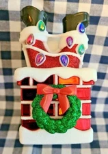 New Bath Body Works Santa Going Down Chimney Wallflower Plug Diffuser Christmas