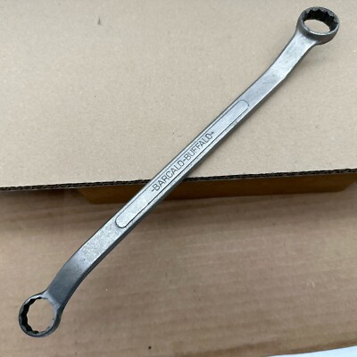 Vintage Barcalo Buffalo Offset Double Box End Wrench 25/32'' & 3/4'' 12 Pt USA VGC