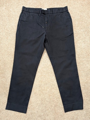 L'Estrange London The 24 Trouser Pants Drawstring Men's Size XL Navy Blue