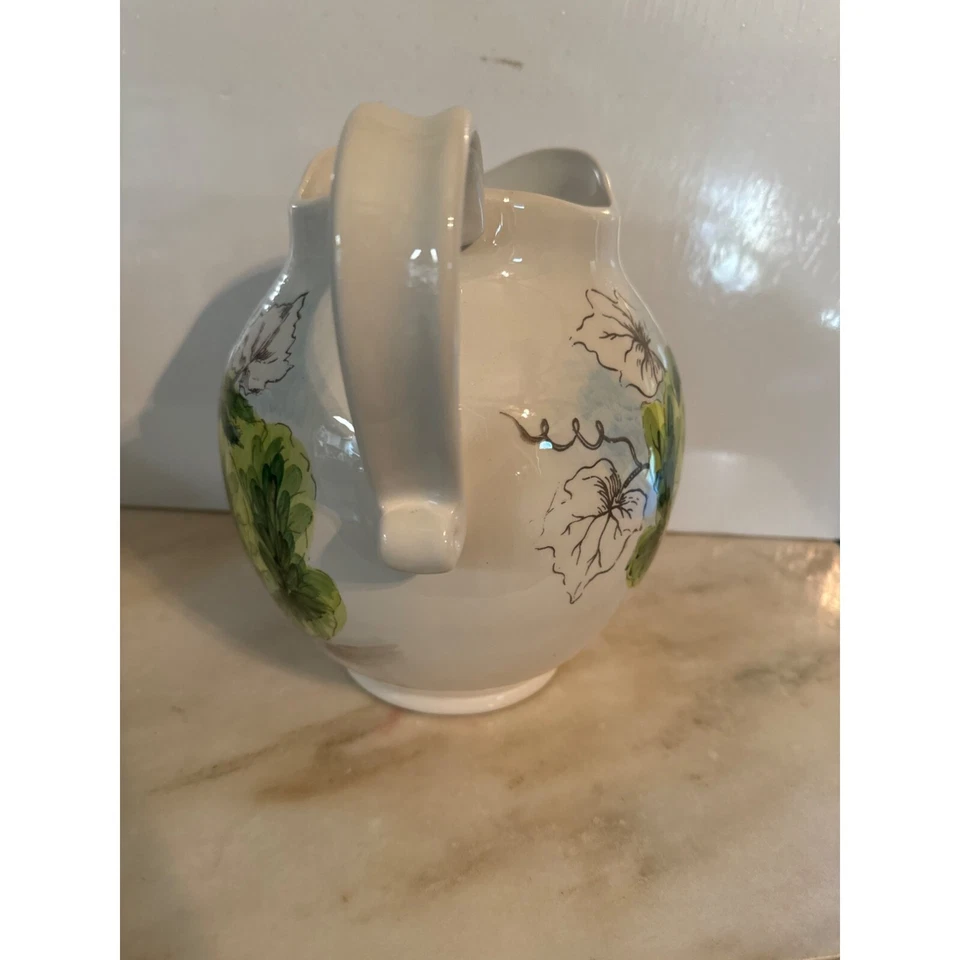 Jarra de cerámica Maxcera Spring "Cabbage Bunny" Rabbit Garden 8" Foto 3 de 4