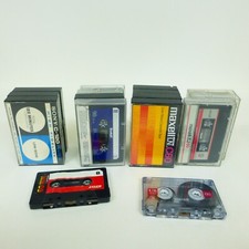 Blank and Pre-Recored Cassette Tapes Lot of 16