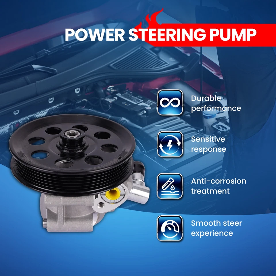 96-5200 Power Steering Pump for 11-19 Ford E-350 E-450 Super Duty 5.4L 6.8L - Image 3 of 4