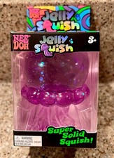 FAST SHIPPING  authentic -NEEDOH PURPLE JELLY SQUISH-jellyfish solid-viral toy