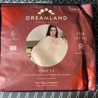Dreamland  Cosy Up Silky  Faux Fur Warming Throw Cream Large Electric Blanket