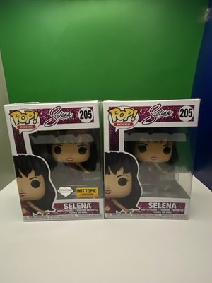 2 Funko Pop! Vinyl: Selena (Diamond Glitter - Hot Topic Exclusive) #205 **READ**