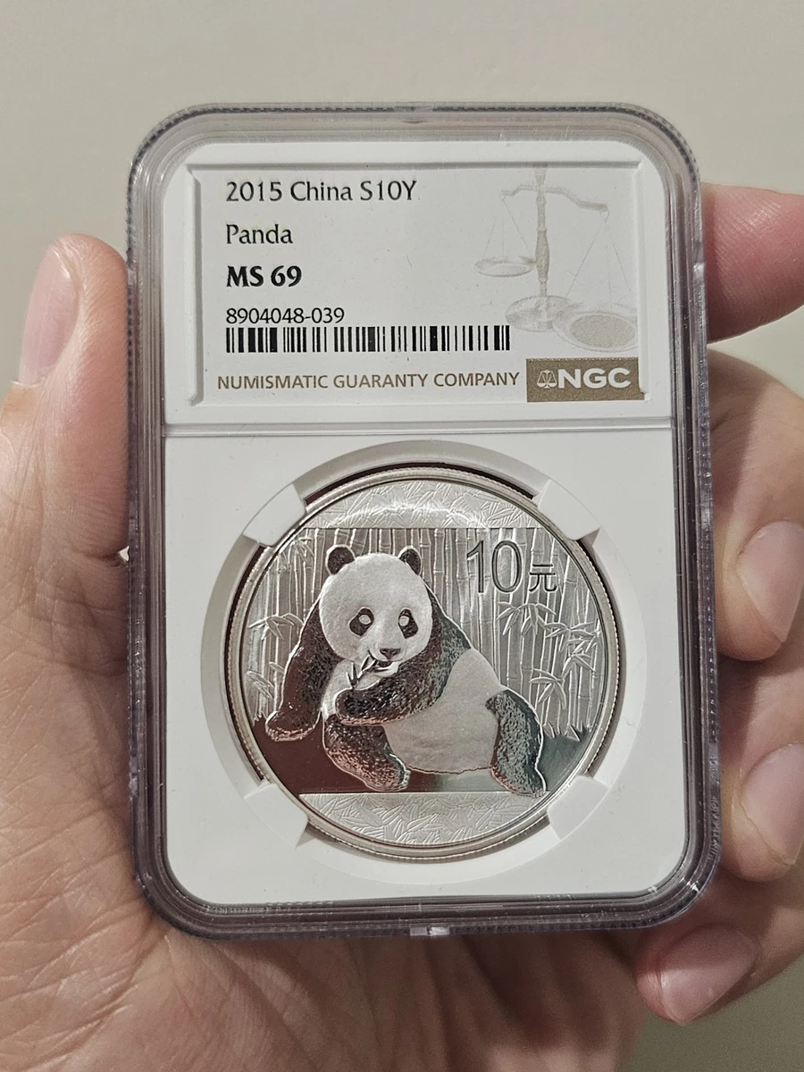 Chinese Panda MS 69 Grade Business NGC Certified Silver Bullion