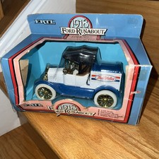 Ertl 1918 Ford Runabout Die Cast Metal Coin Bank 1/25 Scale 1988 USA Made