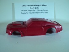 HO scale Slot Car Custom Resin body only 1970 RED Ford Mustang Boss Fits AFX