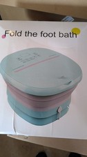 Foldable Foot Bath Blue Pink Spa Device Suitable for Feet Portable Soaking Tub