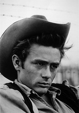 1955 James Dean Cowboy Hat Set of Giant Poster Print Vintage Photo Art Picture