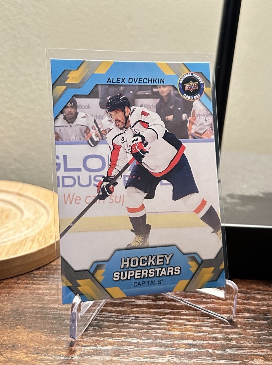 Alex Ovechkin #NHCD-11 Hockey Cards 2026 Upper Deck National Hockey Card Day trading card — raw and PSA graded price guide