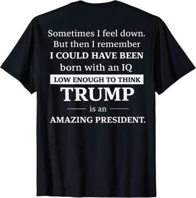 (ON Back) Sometimes I Feel Down But Then I Remember I Could T-Shirt