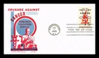 DR JIM STAMPS US COVER CRUSADE AGAINST CANCER FDC KEN BOLL CACHET CRAFT