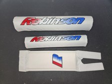 Old School BMX - Robinson Style Pads - White