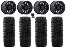 Kmc Torx Bdlk 15 Wheels Bk 38mm 35 Ridge Ripr Tires Commander Maverick