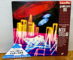 INTER STELLAR  1984 JAPAN PALCOM MSX GAME LASERDISC NTSC SS098-0008 obi PIONEER