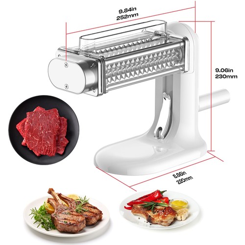 Manual Meat Tenderizer Tool, Meat Tenderizer Machine with Stainless Steel Gea... - Bild 6 von 7