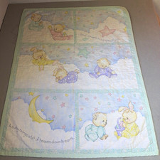 Grandmacore Vintage 1980s 1990s Nursery Decor Daisy Kingdom Celestial Baby quilt