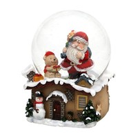 Schneekugel Weihnachtsmann Dekohelden24 7X7X9Cm Kugel Ø65Cm Weihnachten Deko