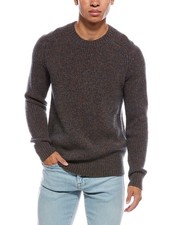 Vince Mouline Mix Wool  Alpaca-Blend Crewneck Sweater Men's Blue L