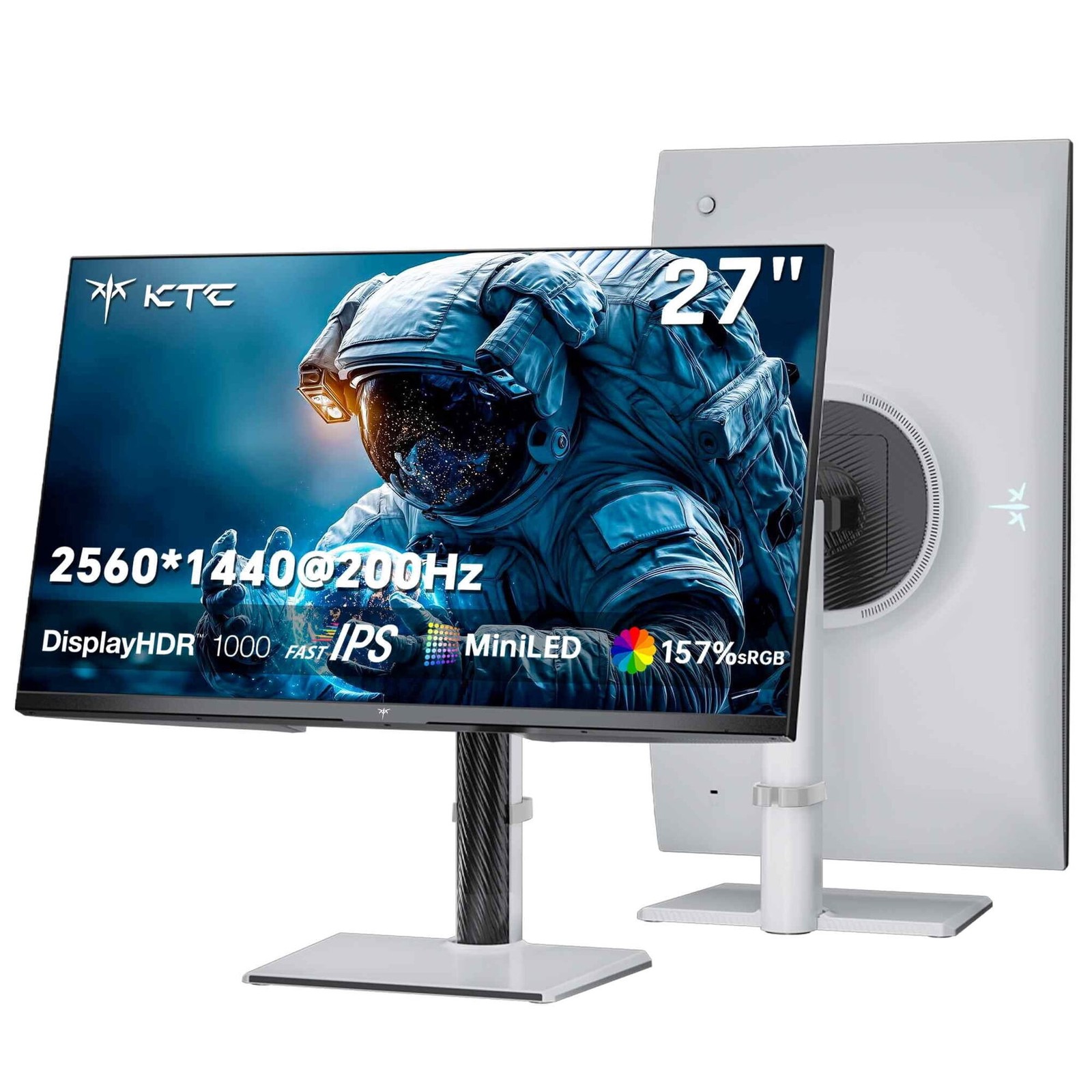 Monitor para juegos KTC M27T6S 27'' 1440P Mini LED 200Hz HDR 1000 1ms MPRT