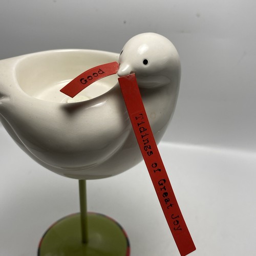 Department 56 Christmas Dove Teelichthalter Good Tidings Of Great Joy BB14 - Bild 9 von 15