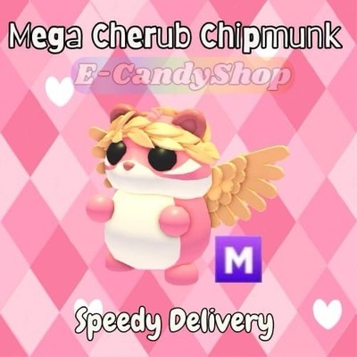 Mega Neon Cherub Chipmunk - Adopt Your Pet From Me! Valentine Event! 