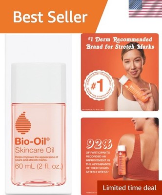 Skincare Body Oil Serum, Face and Body Moisturizer with Vitamin E & A, for Sc...
