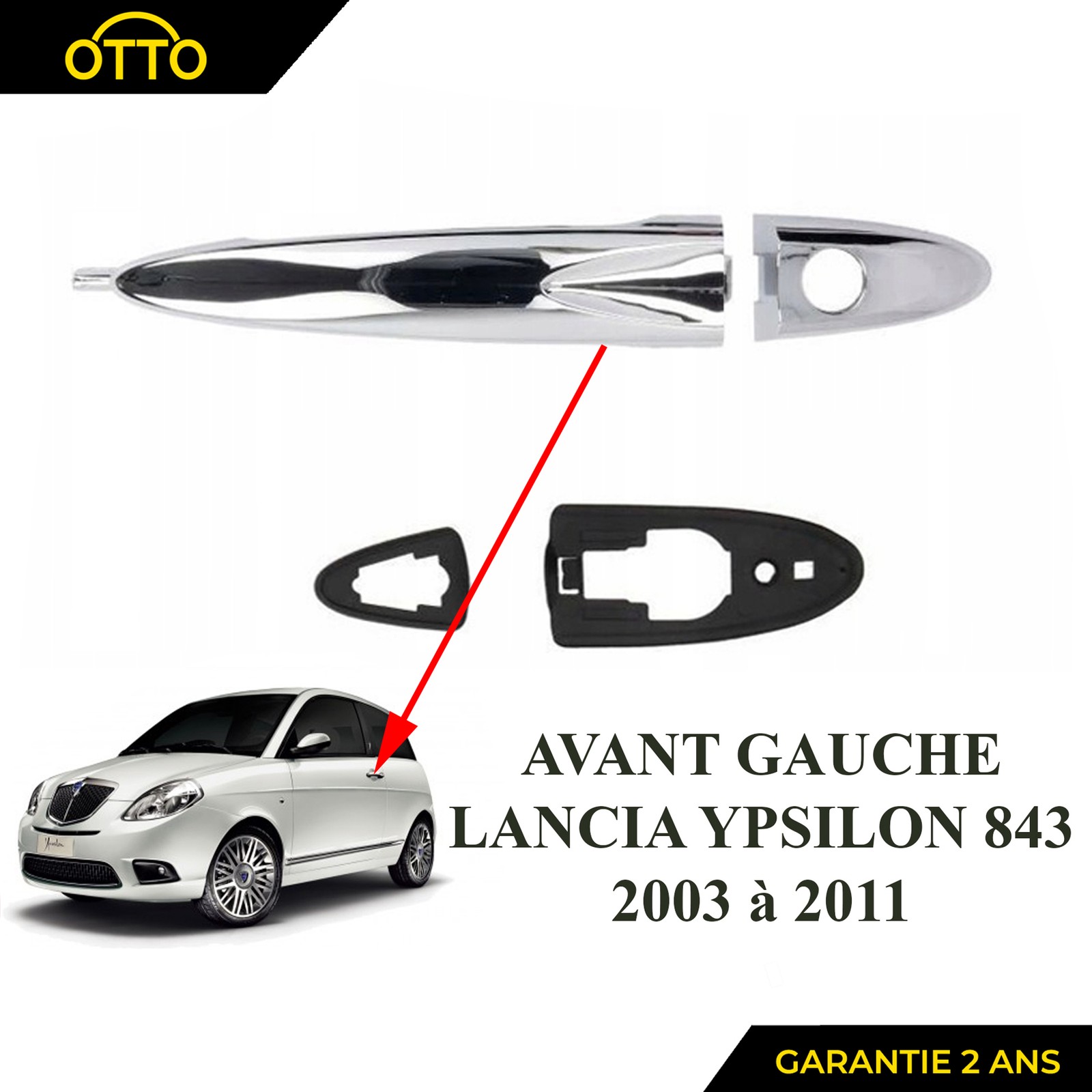 Poignée extérieure AVG bloquée ? Changez-la pour Lancia Ypsilon