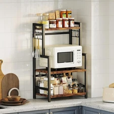 3Tier Kitchen Spice Rack Adjustable Organizer Heavy Duty MultiUse Storage Shelf