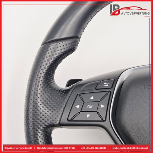 Steering Wheel Leather Black A2184600118 MERCEDES E-CLASS COUPE C207 E300MB - Picture 3 of 19