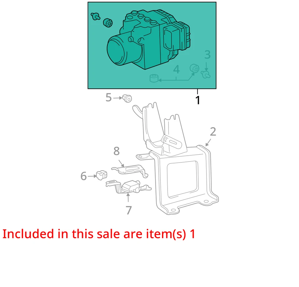 Conjunto de actuador y bomba de pieza de freno antibloqueo ABS de fabricante de equipos originales para 04-06 LEXUS RX330 Foto 3 de 4